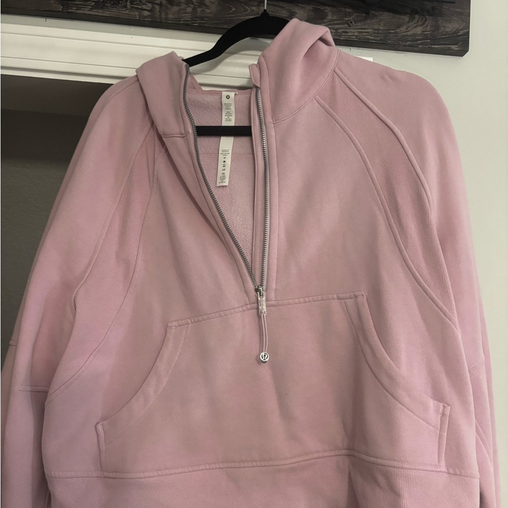 Lululemon Athletica Light Pink Half-Zip Hoodie
